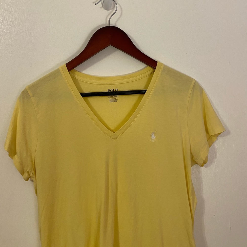 yellow polo t-shirt!!